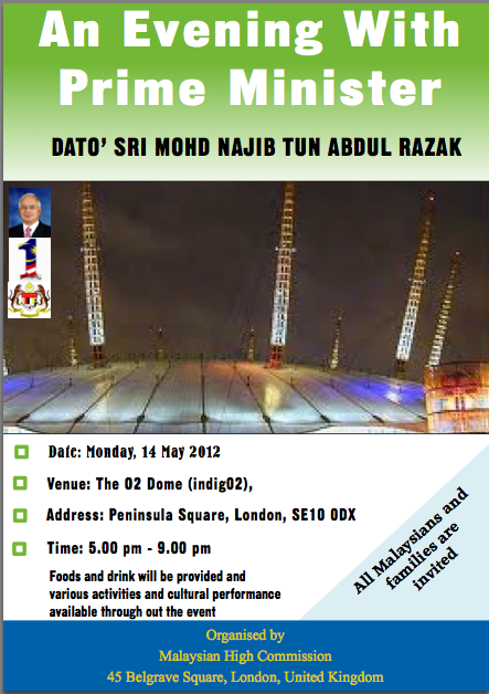 Najib Razak during London Indig02
