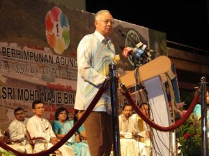 Najib during MIC Convention