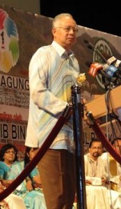 Najib during MIC Convention