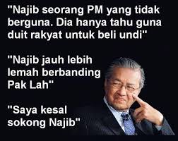 Mahathir on Najib kesal